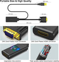 BENFEI 210BK VGA to HDMI Adapter with Audio Support and 1080P Resolution
