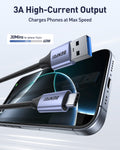 BENFEI 369GY 3M USB 3.0 to USB C Cable, 5Gbps High-Speed Data Sync & 3A Charging