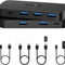 BENFEI 000376BK USB 3.0 Switch, USB Switcher 2 Computers Share 3xUSB 3.0 and 1xUSB C with Remote
