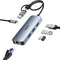 BENFEI 000386GY USB-C + USB 3.0 to Gigabit RJ45 + 3 Port USB 3.0 Hub Compatible with Mac