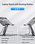 BENFEI 398GY TYPE-C 6-in-1 HDMI+USB-C(10G)+RJ45+2xUSB-A(10G)+PD