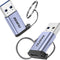 BENFEI 407GY 2-Pack USB Type-A to USB-C Adapter Male to Female Supporting 5V 3A Charging and 10Gbps Data Transmit
