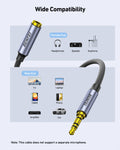 BENFEI 421GY 5M 3.5mm Male to Female AUX Extension Cable, TRRS 4-Pole Stereo Audio Jack Cord for Headphones, Microphone, Smartphones, PC, Laptop, Speakers