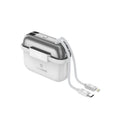 CHOETECH B812-SL WH Mini Bag Digital CCC Certified 10000mAh 30W Fast Charging Power Bank Gold with USB-C + 8-pin iPhone Cables