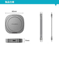 CHOETECH MSE001-GY Dual USB-C Port M.2 NVME 2230 Protocol SSD Enclosure with PD100W input Enclosure (Support 2TB Max)
