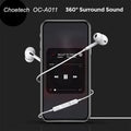 Choetech OC-A011 USB-C In-Ear Headphones 1.2m - White