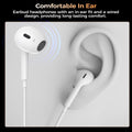 Choetech OC-A016 3.5mm lateral in ear Stereo sound Wired Headphones White