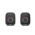 HP DHS-2113 Wired Bluetooth Speaker Portable USB AUX LED Stereo Sound Black