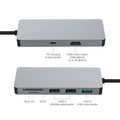 INTACT 9822T USB-C 7-in-1 Multifunction Adapter HDMI/USB3.0*1/USB2.0*2/SD/TF/USB-C PD