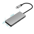 INTACT 9845T 11-in-1 USB-C Adapter HDMI/USB3.0*2/USB2.0*3/TypeC/SD*2/TF/ USB-C PD