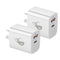 BDI 25W PD Quick Charger AU plug with USB and Type C Port  SDC-25WACB -2pack