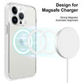 Ultimake Shockproof Transparent Magsafe Cover Case for iPhone 15 Pro Max (Transparent)
