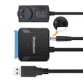 Simplecom SA236 USB 3.0 to SATA Adapter Cable Converter with Power Supply for 2.5