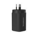 Simplecom CU365 3-Port PD 65W GaN Wall Charger Dual USB-C + USB-A for Phone Laptop