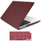 15 inch Air 2023 MacBook Air Matte Case  A2941 M2 Chip Hard Shell Case Keyboard Cover Wine Red