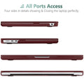 15 inch Air 2023 MacBook Air Matte Case  A2941 M2 Chip Hard Shell Case Keyboard Cover Wine Red
