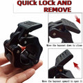 2Pcs 1in / 25mm Dumbbell Clamps Barbell Clamps Collars Clips Bar Plates Collar Clips Black