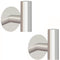 2 Pcs Wall Mount Self Adhesive Bathroom Towel Hooks Holder Cloth Hanger Hook Door Hanger Brushed Nickel