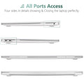 MacBook Air 13 Inch Case 2020 2019 2018, A1932, A2179, A2337 Shell Case Keyboard Cover Clear