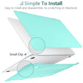 MacBook Air 13 Inch Case 2020 2019 2018, A1932, A2179, A2337 Shell Case Keyboard Cover tiffany blue