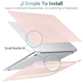 Suitable for  Sold Pink MacBook Pro 13 Inch Case 2016-2023 M1 M2 A2338 A2289 A2251 A2159 Hard Shell Case Keyboard Cover