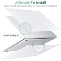 MacBook Pro 13 Inch Case 2016-2023 M1 M2 A2338 A2289 A2251 A2159 Hard Shell Case Keyboard Cover White