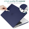 Suitable for  MacBook Pro 16 inch Case 2023 2022 2021 M2 A2780 A2485 M1 Pro/Max Hard Shell Case Keyboard Cover Blue