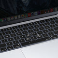 Keyboard Cover Skin For MacBook Air Pro 13 13.6 14 15.3 16 A2442 A2779 A2485 A2780 A2681 A2941 M1 M2 2021 to 2023 Black