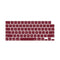 Keyboard Cover Skin For MacBook Air Pro 13 13.6 14 15.3 16 A2442 A2779 A2485 A2780 A2681 A2941 M1 M2 2021 to 2023 Wine Red