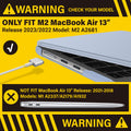 Suitable for  2023 2022 MacBook Air 13 inch case M2 Model A2681 Hard Shell Case Keyboard Cover Pink