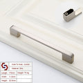 Zinc Kitchen Cabinet Handles Drawer Bar Handle Pull brushed silver color hole to hole size 160mm