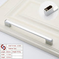 Zinc Kitchen Cabinet Handles Drawer Bar Handle Pull silver color hole to hole size 192mm