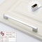 Zinc Kitchen Cabinet Handles Drawer Bar Handle Pull silver color hole to hole size 192mm