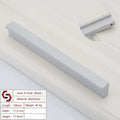 Aluminium Kitchen Cabinet Handles Drawer Bar Handle Pull Silver 96mm