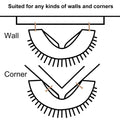 Cat Self Groomer Catnip  Dog Cat Toy Corner Groomer Wall Corner Scratcher Comb Grooming Massage Brush Black