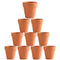 10x 8cm Flower Pot Pots Clay Ceramic Plant Drain Hole Succulent Cactus Nursery Planter