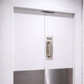 304 Stainless Steel  Commercial Door Pull Push Handle Plate Set for Bathrooms, Stairwell Fire Doors etc