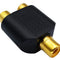 RCA Female to RCA Female Audio Splitter Adapter Connector Coupler