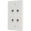 Ethernet Wall Plate 4 Port Cat6 Ethernet Cable Wall Plate Adapter