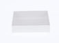 50 Pack of 8cm Square Wedding Invitation Coaster Favor Function product Presentation Cookie Biscuit Patisserie Gift Box - 2cm deep - White Card with Clear Slide On PVC Lid