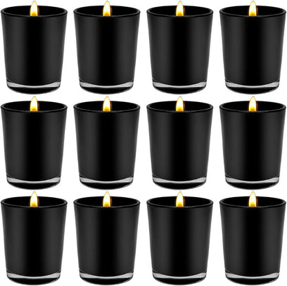 40 Pack Black Matt Tealight Candle Holder 6.5cm Festival Decor Wedding Propose Parties Holiday and Home Decor