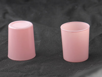 20 Pack Blush Pink Glass Votive Tealight Candle Holders House Party Centerpiece Xmas Wedding Decor Glass Candlestick Party Decorations Bridal Valentines Event