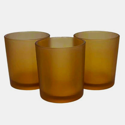40 Pack Brown Frosted Glass Votive Tealight Candle Holders House Party Centerpiece Xmas Wedding Decor Glass Candlestick Party Decorations Bridal Valentines Event