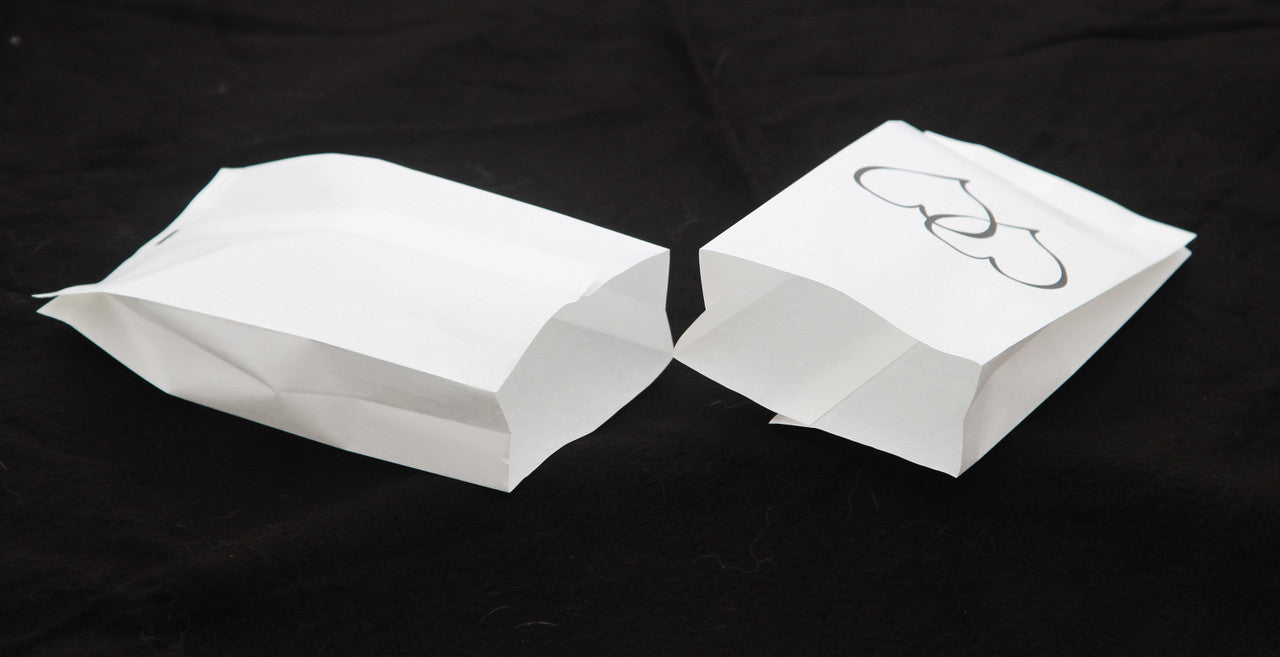 100 Pack Wedding Cake Bags Greaseproof Wax Paper Slice Take Home Favour Large Heart