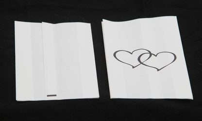 50 Pack Wedding Cake Bags Greaseproof Wax Paper Slice Take Home Favour Large Heart