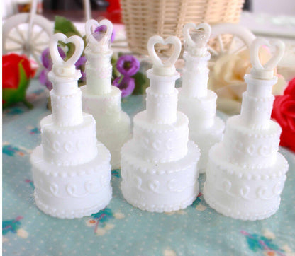 20 Pack Mini Wedding Cake Bubble Bottles send off wedding favors custom party favors