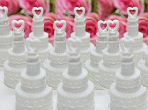 50 Pack Mini Wedding Cake Bubble Bottles send off wedding favors custom party favors