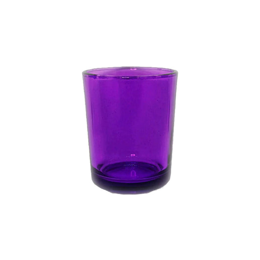 10 Pack Purple Glass Votive Tealight Candle Holders House Party Centerpiece Xmas Wedding Decor Glass Candlestick Party Decorations Bridal Valentines Event