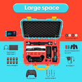 DEVASO Carrying Case for Nintendo Switch OLED Case, Professional Safe Hard-Red & Blue