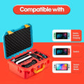 DEVASO Carrying Case for Nintendo Switch OLED Case, Professional Safe Hard-Red & Blue
